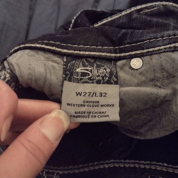 Silver Suki Flap Bootcut Jeans Size 27 - Picture 5 of 9